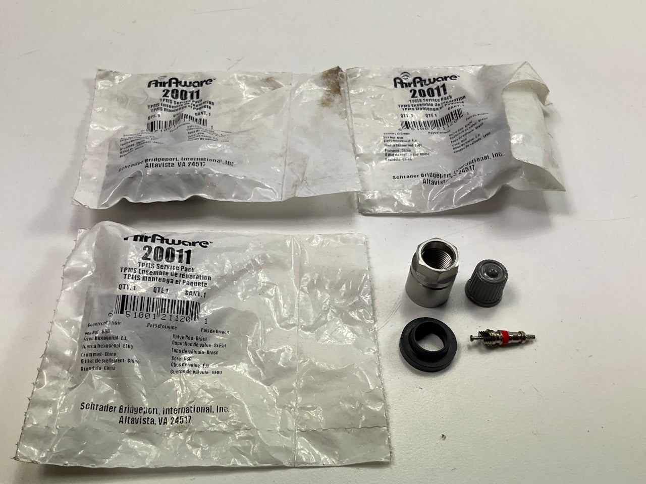 (4) Airaware 20011 TPMS Tire Pressure Monitor Sensor Service Kit