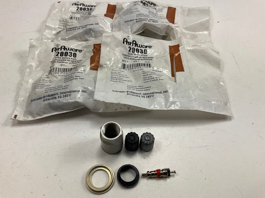 (4) Airaware 20030 TPMS Tire Pressure Monitor Sensor Service Kits W/ Valve Core