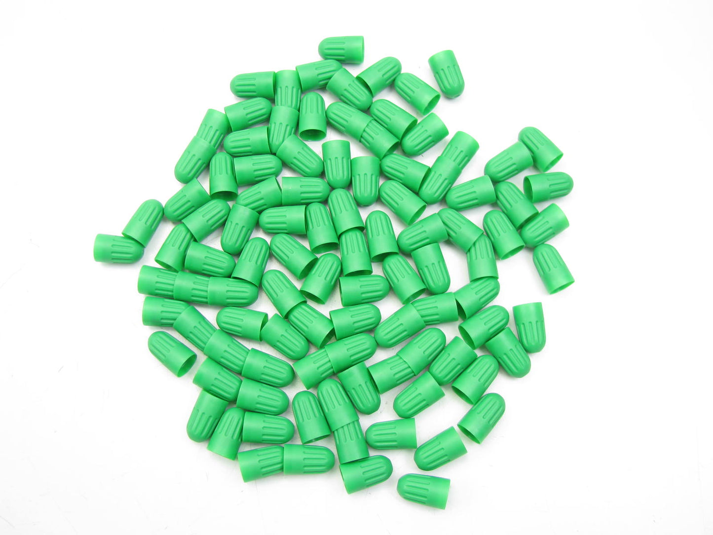 (100) Airaware 20695 TPMS Long Green Plastic Seal Valve Caps - Pack Of 100
