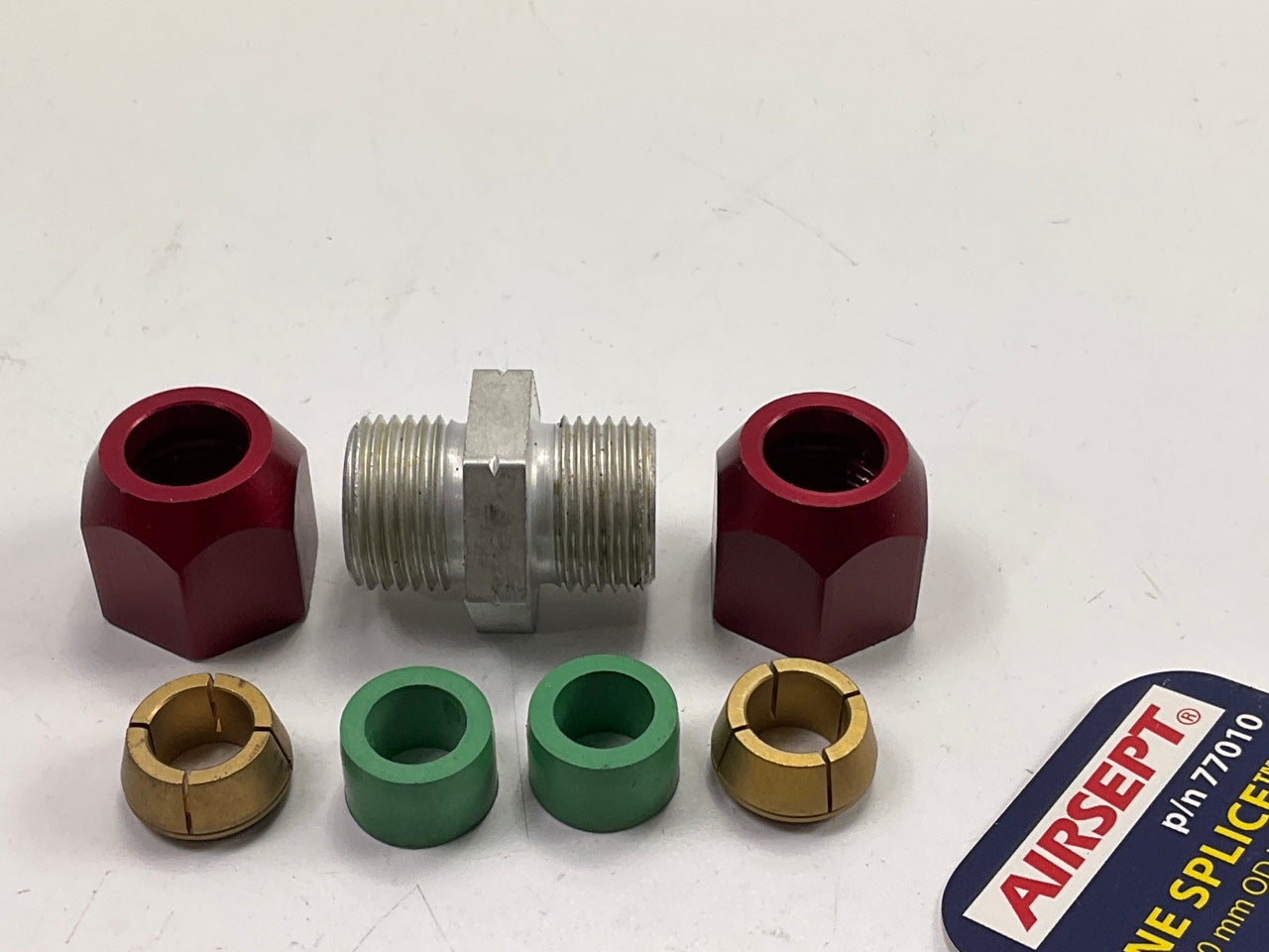 Airsept 77010 A/C Line Repair Splice Straight Connector Kit - 10mm OD