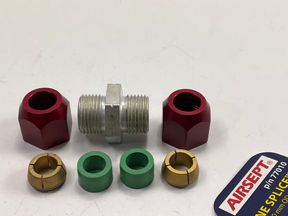 Airsept 77010 A/C Line Repair Splice Straight Connector Kit - 10mm OD