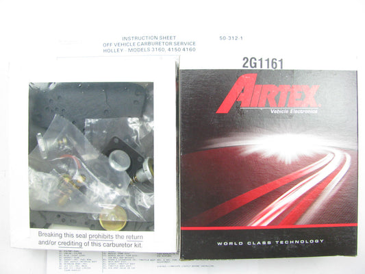 Airtex 2G1161 Carburetor Rebuild Kit For 1968-1969 GM Holley 3160, 4150, 4160