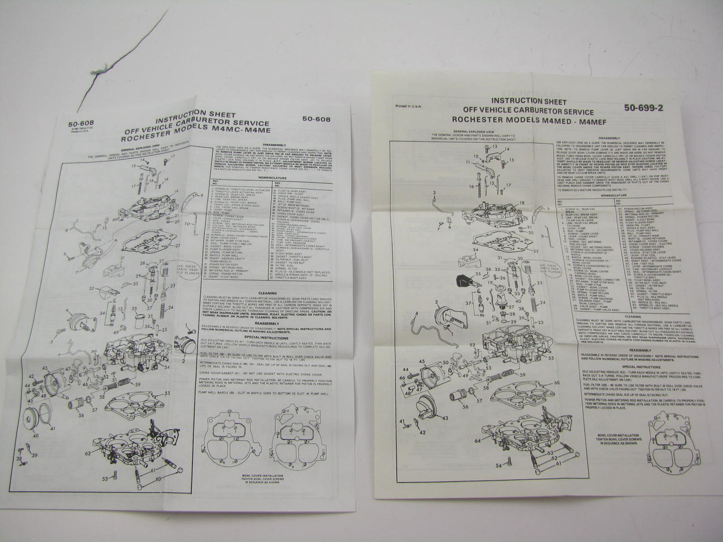 Airtex 2G1368 Carburetor Rebuild Kit for 1980-1986 Rochester M4MC M4ME