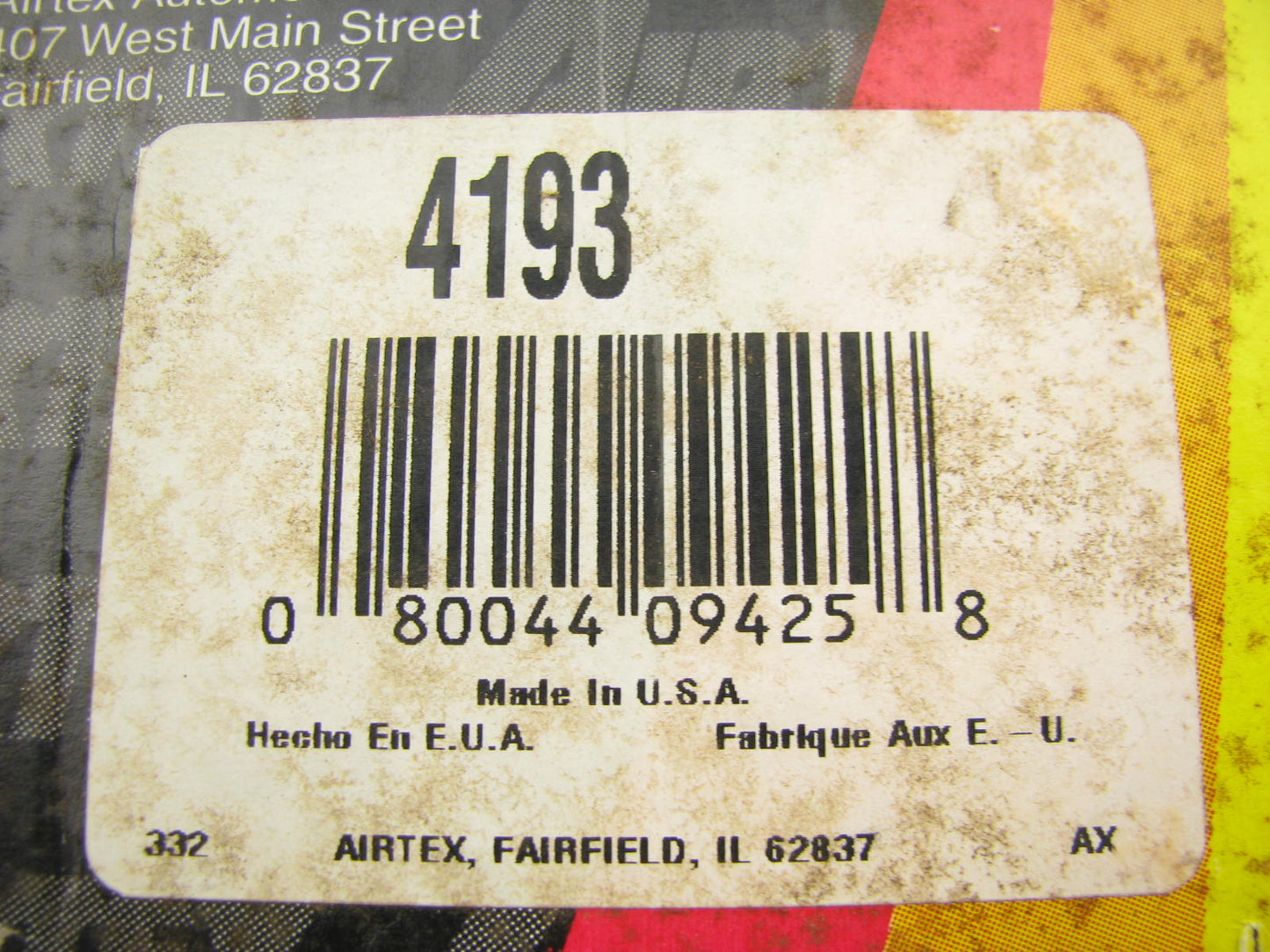 Airtex 4193 Mechanical Fuel Pump For 1965-1969 Ford 289 302 351W