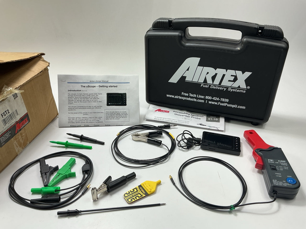 Uscope One-Channel Handheld Lab Scope W/ CA60 Current Amp Clamp Probe