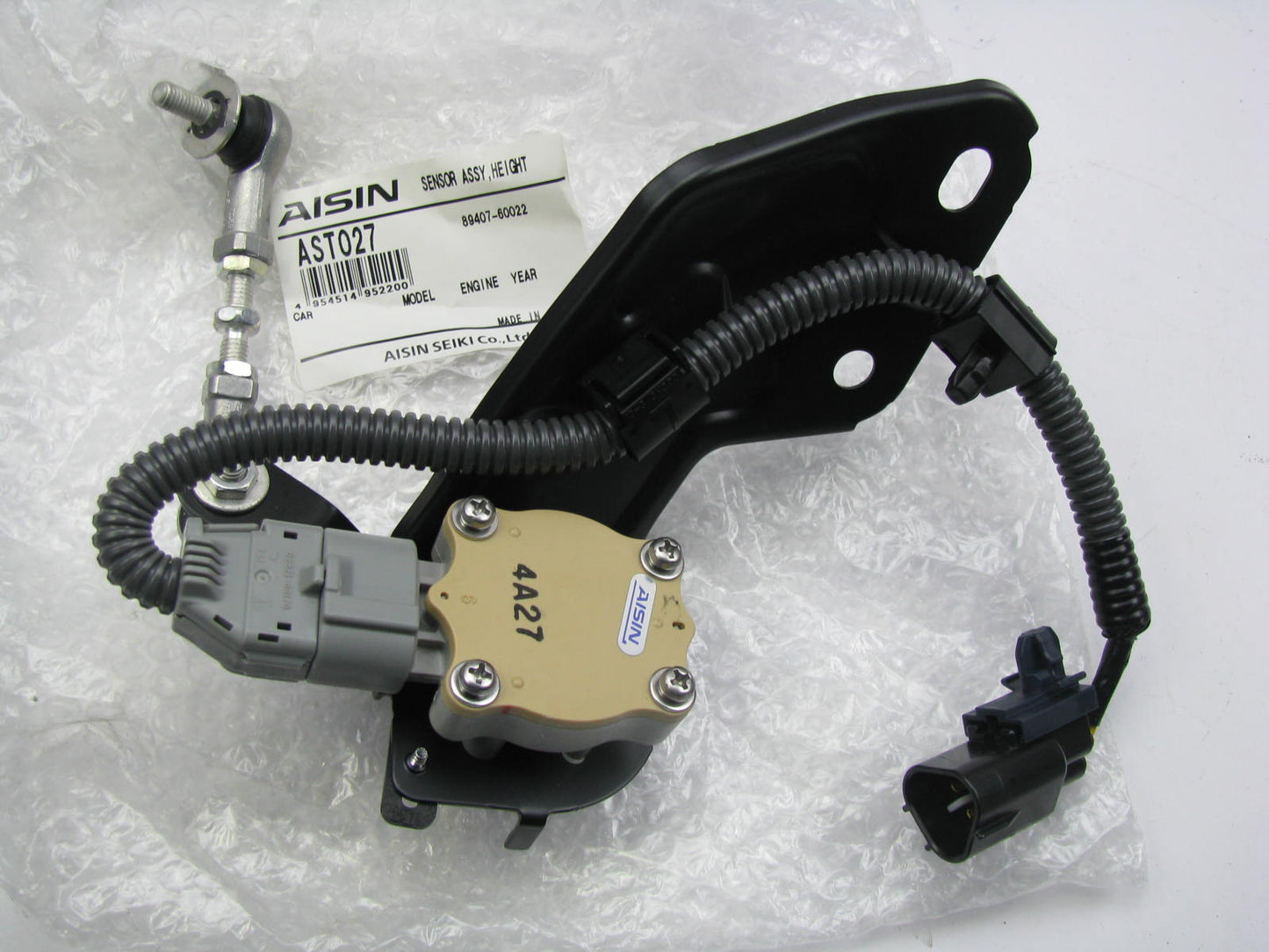 New OEM Aisin AST027 Rear Right Head Light Level Sensor For 03-09 Toyota 4Runner