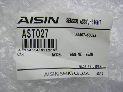 New OEM Aisin AST027 Rear Right Head Light Level Sensor For 03-09 Toyota 4Runner