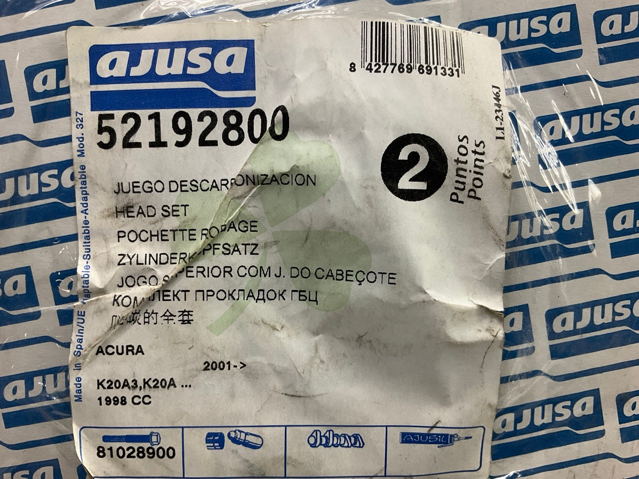 Ajusa 52192800 Cylinder Head Gasket Set - 2002-2006 Acura RSX 2.0L K20A3