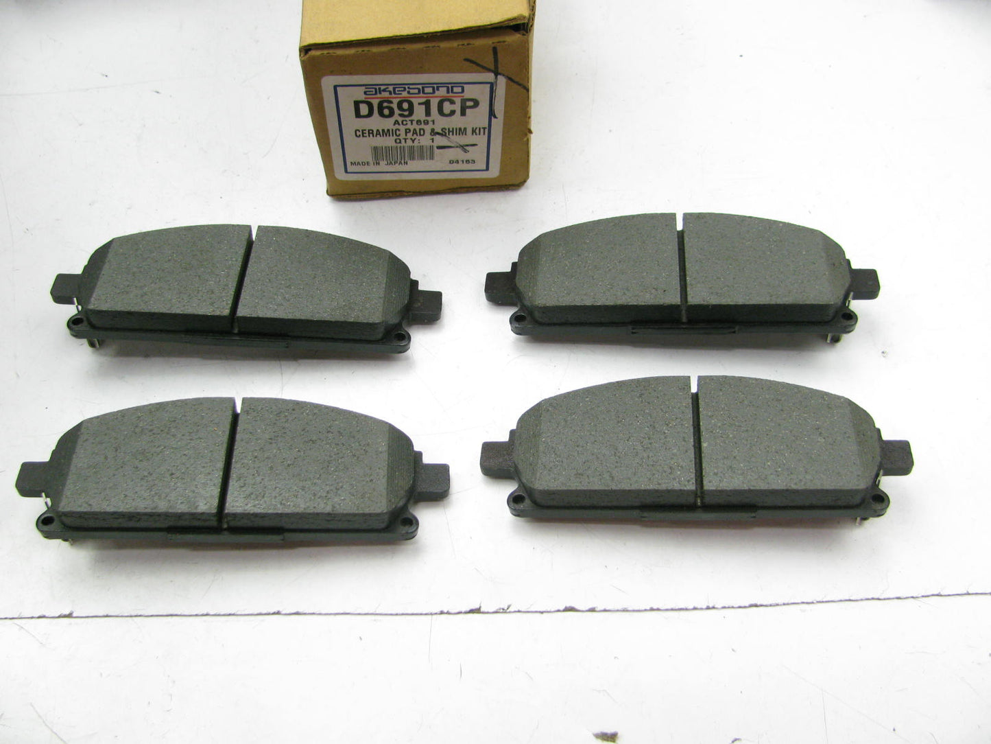Akebono ACT691 Ceramic Disc Brake Pads - Front