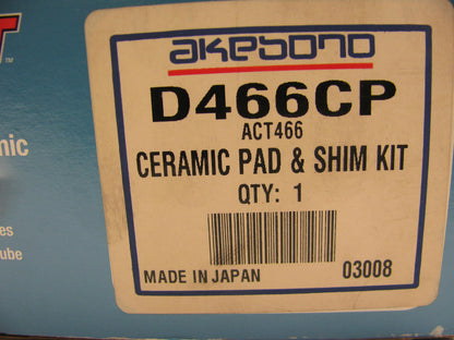Akebono D466CP FRONT Ceramic Brake Pads