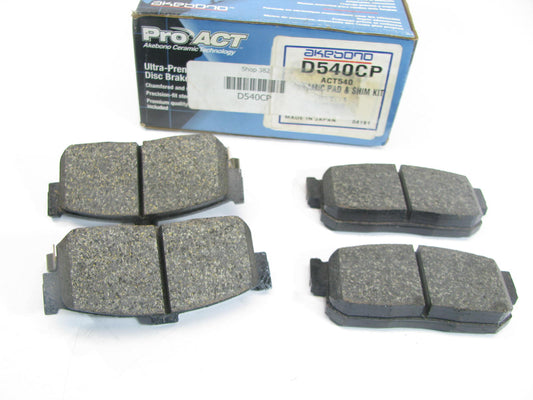 Akebono D540CP Ceramic REAR Disc Brake Pad Set
