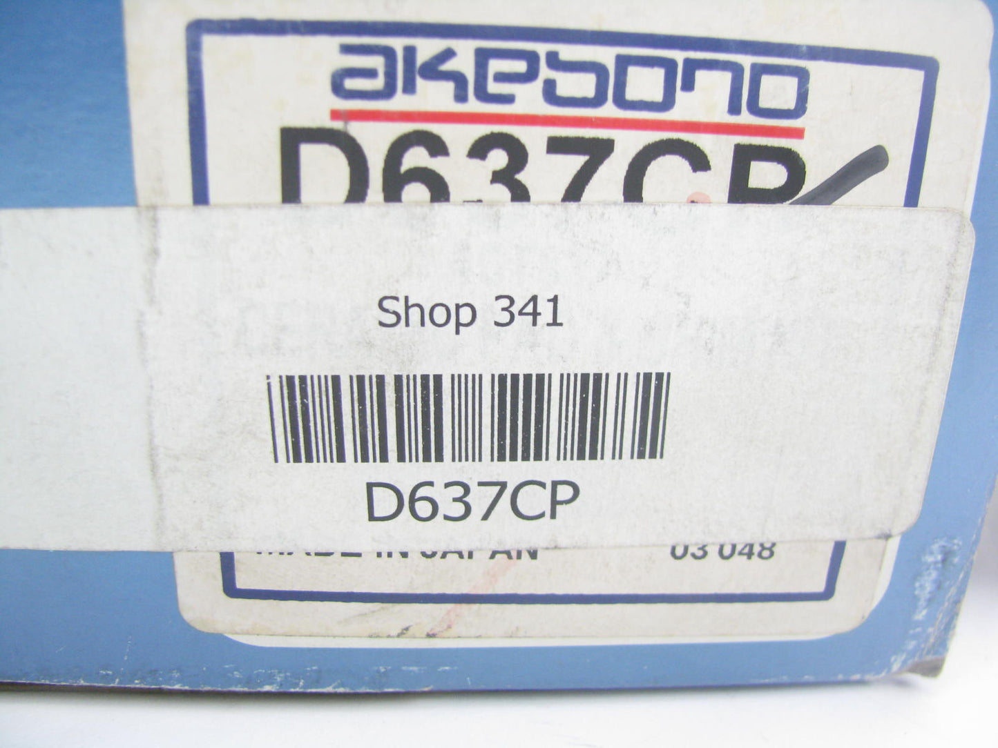 Akebono D637CP Ceramic Disc Brake Pads - Front