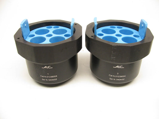 (2) ALC Swing Buckets 51239004 W/ (2) Inserts For 50 & 10mL Conical Tubes