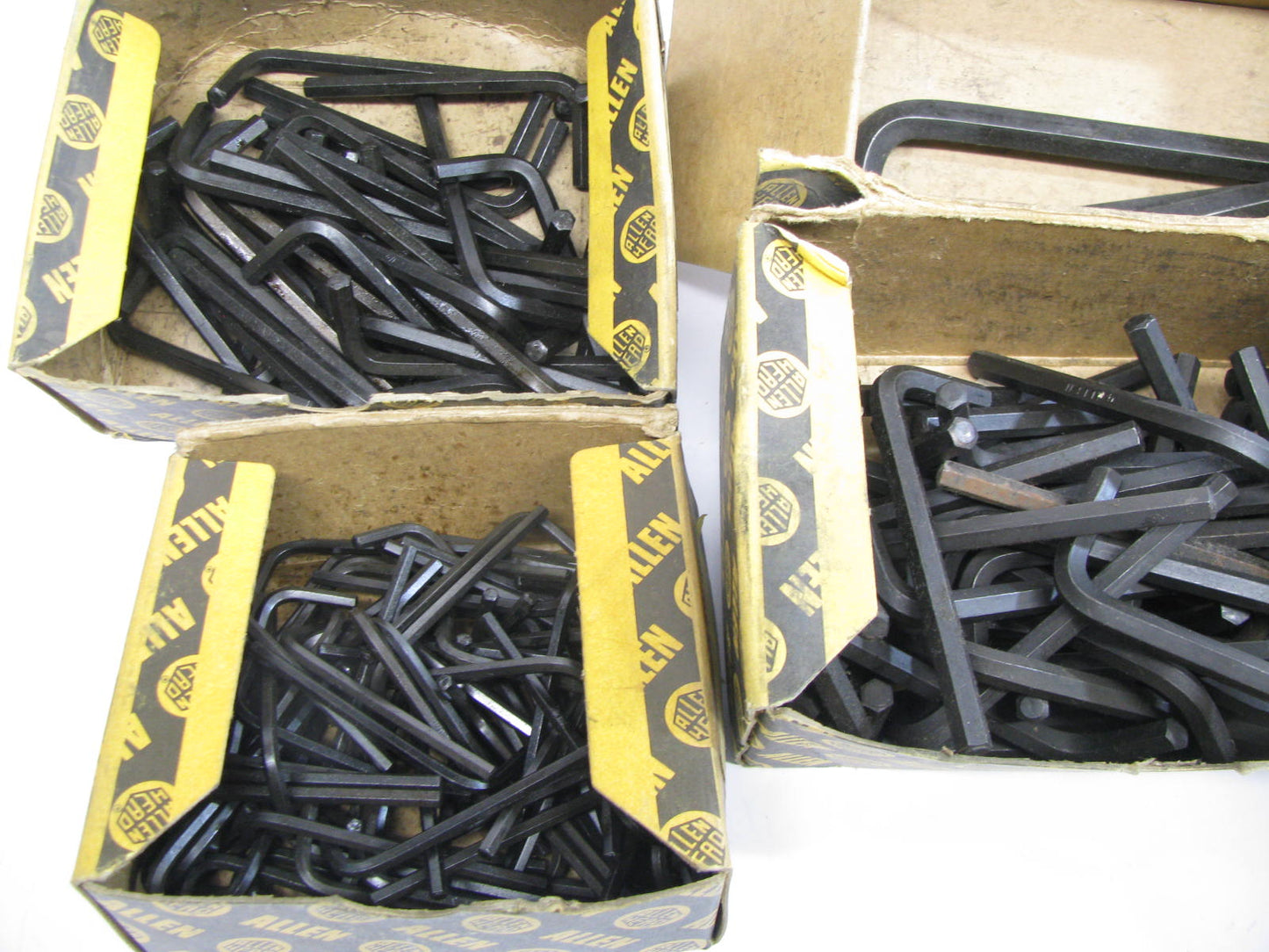 300 Pcs - DIFFERENT ALLEN WRENCHES LOT HEX KEYS: 1/8'' , 7/32'', 5/16'', 7/16'', 1/4