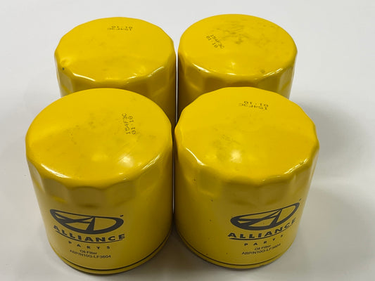 (4) Alliance ABP-N10G-LF3604 Oil Filters Replaces PF2136 5990 041-8731