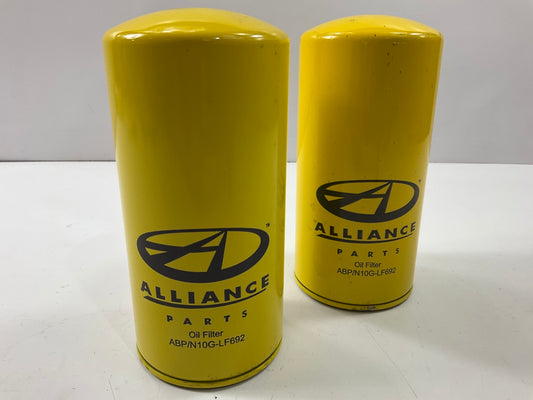 (2) Alliance ABP-N10G-LF692 Engine Oil Filter