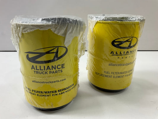 (2) Alliance ABP N122-R50550 Diesel Fuel Water Separator Filters PS9915 BF9871-O