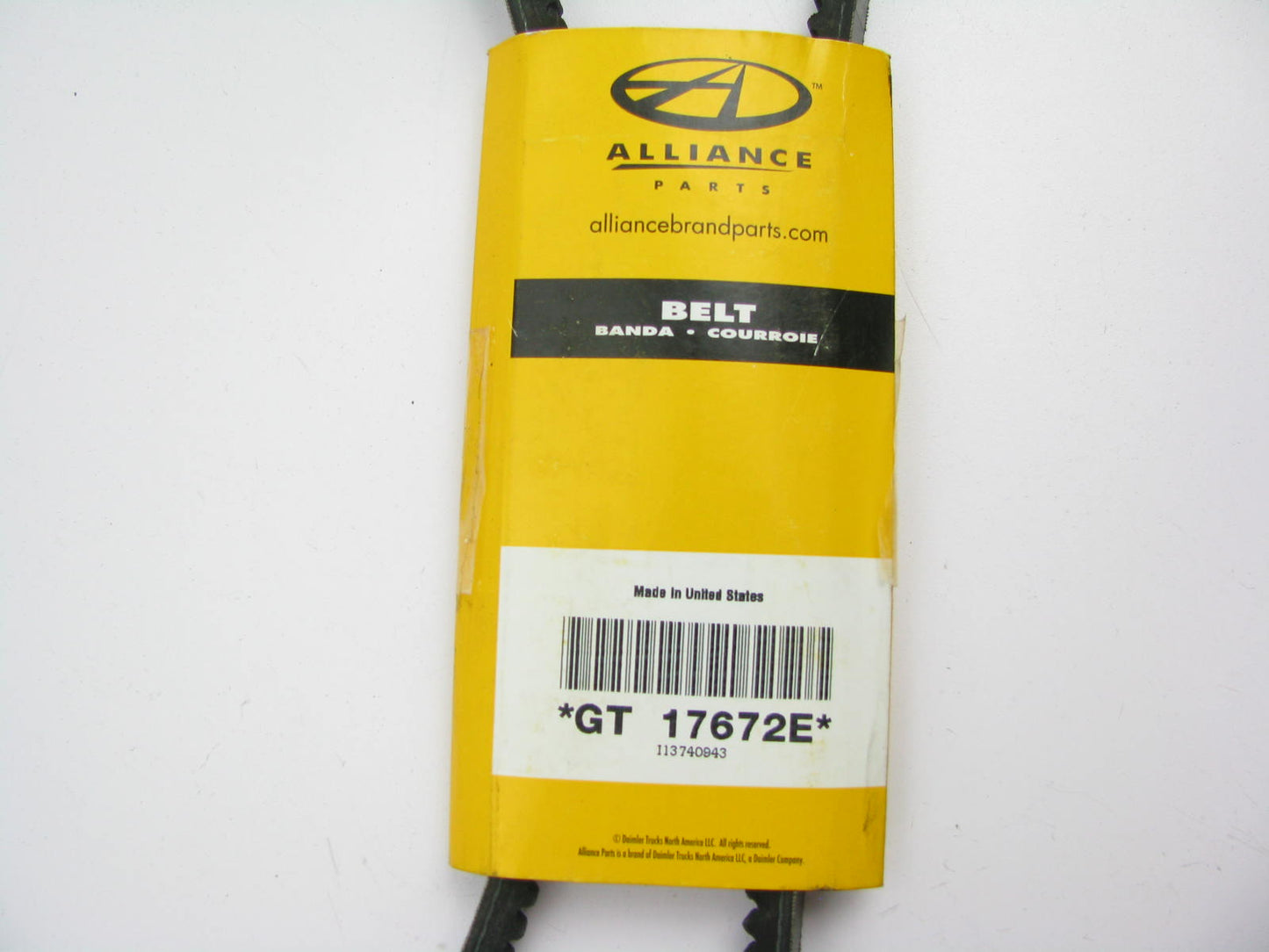 Alliance GT17672E Accessory Drive Belt - 0.53'' X 67.25'' - 36 Degree