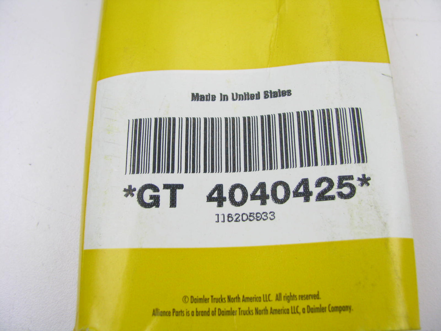 Alliance GT4040425 Serpentine Belt - 0.56'' X 43.00'' - 4 Ribs