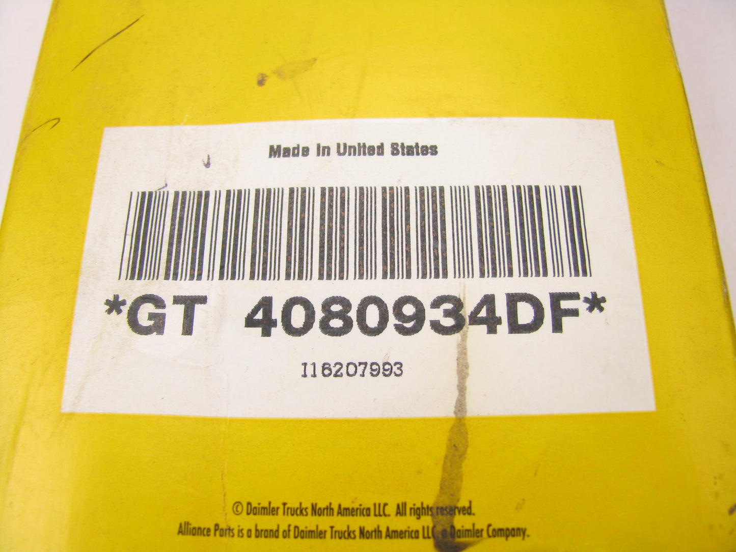 Alliance GT4080934DF Serpentine Belt - 1.087'' X 93.875'' - 8 Ribs