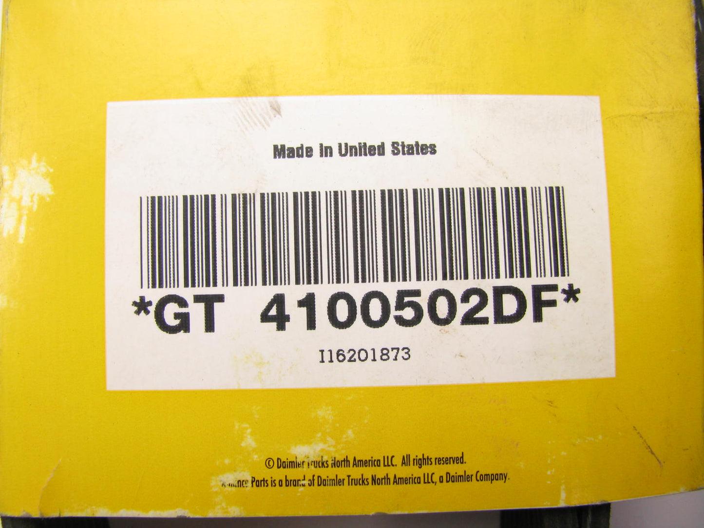 Alliance GT4100502DF Serpentine Belt - 1.367'' X 50.725'' - 10 Ribs