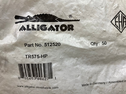 50 PACK Alligator 512520 Low Profile Chrome Tire Valve Stems TV-575-HP .625 Hole