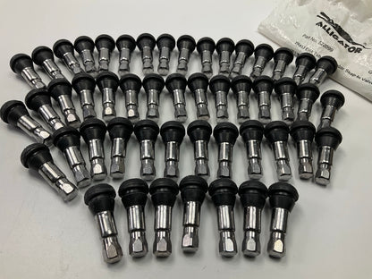 Alligator 522099 Tubeless Rubber Snap-In Valve W/Chrome Sleeve TR413, Box Of 50