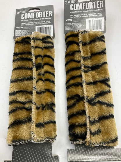 Allison 54-1240 Seat Belt Padded Comfort Covers, PAIR, Tiger Pattern