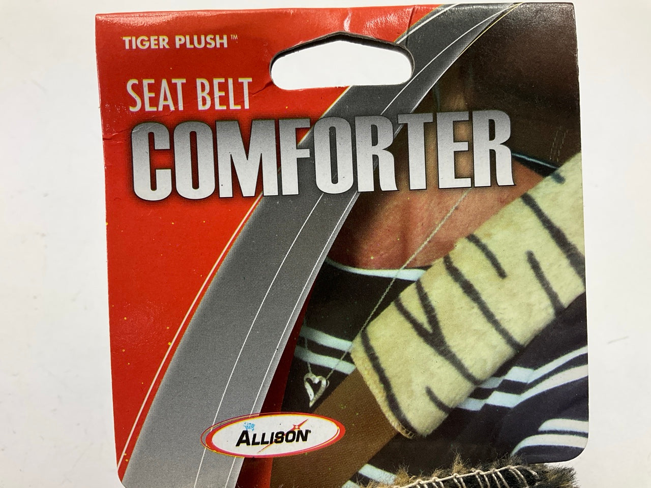 Allison 54-1240 Seat Belt Padded Comfort Covers, PAIR, Tiger Pattern