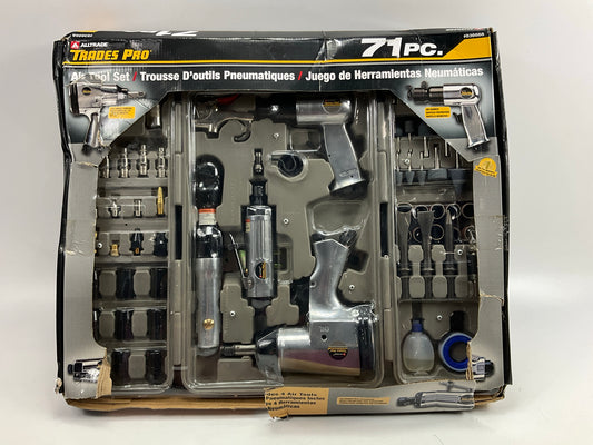 Air Tool & Accessories Kit, 71 Piece, Impact Wrench, Air Ratchet, Die Grinder