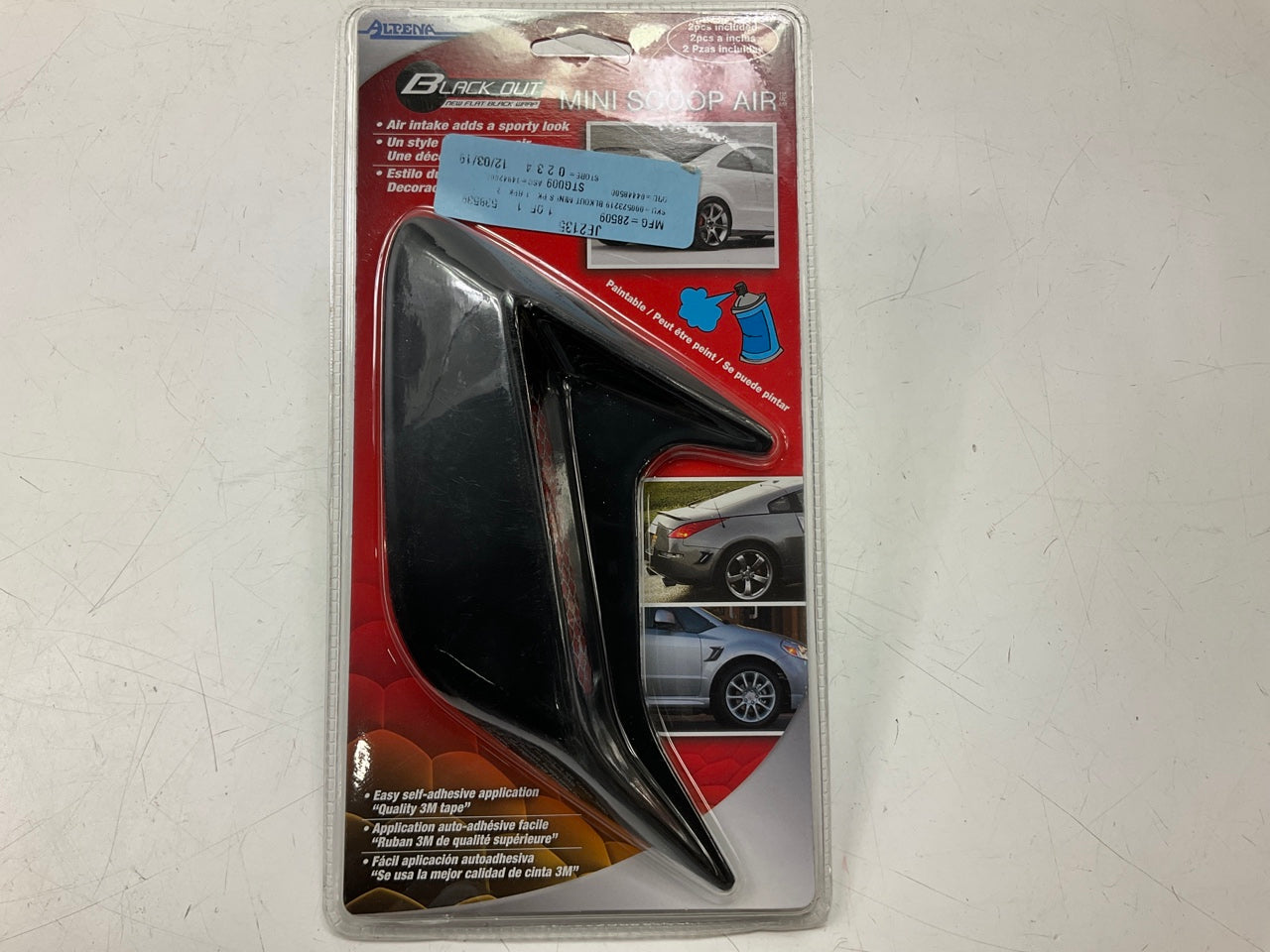 Alpena 28509 Self-Adhesive Mini Air Scoop - 2 Pieces