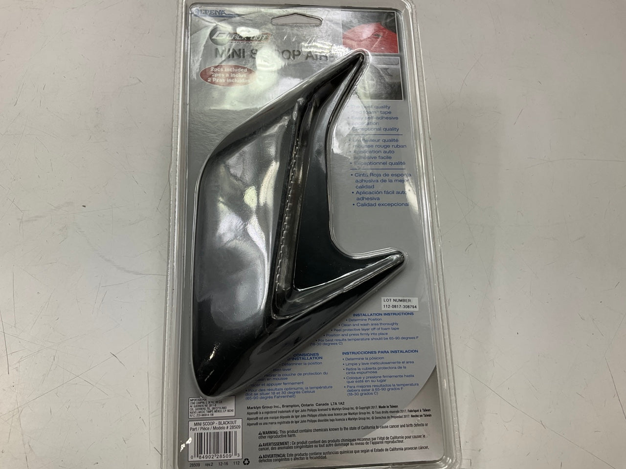 Alpena 28509 Self-Adhesive Mini Air Scoop - 2 Pieces