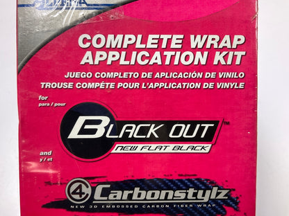 Alpena 29003 BLACK OUT NEW FLAT BLACK Complete Wrap Application Kit
