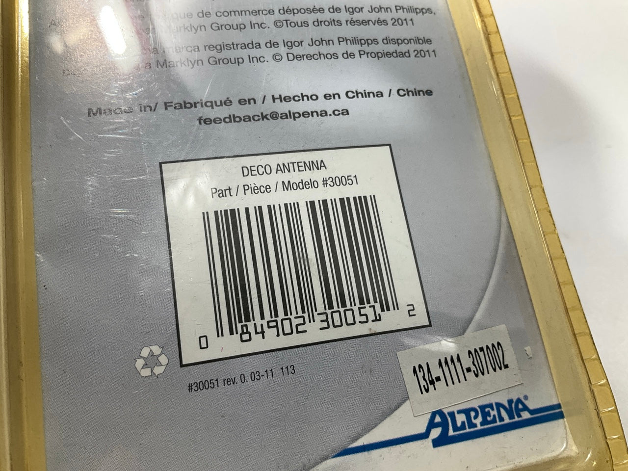 Alpena 30051 UNIVERSAL Deco Dummy Fuba Roof Antenna