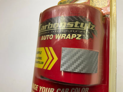 Alpena 41512 20'' X 48'' Carbonstylz Embossed Carbon Fiber Auto Wrapz - SILVER
