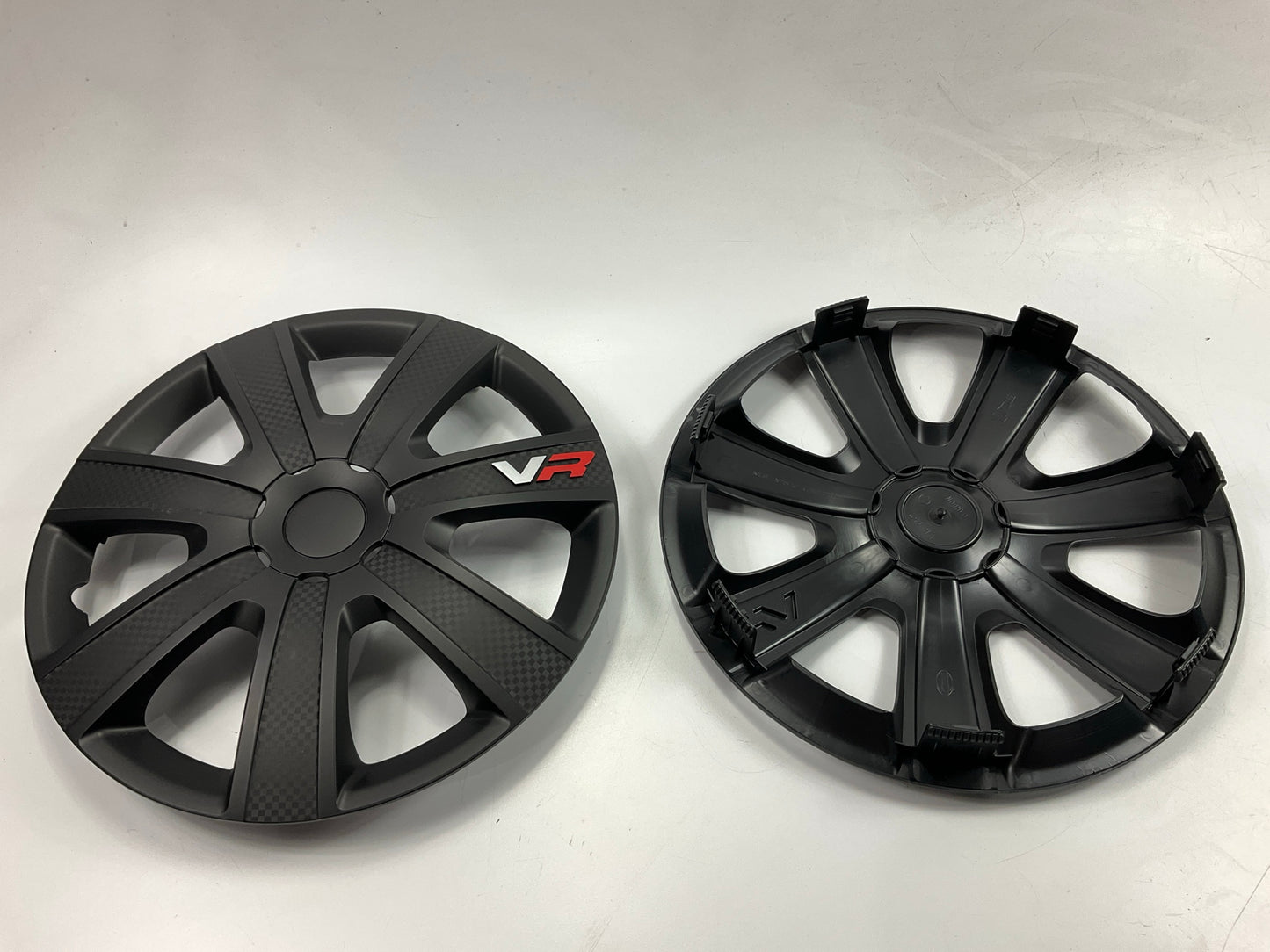 Alpena 58259 - 15'' VR Carbon Black Wheel Covers, 4 Piece Set