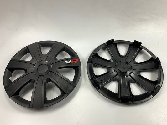 Alpena 58259 - 15'' VR Carbon Black Wheel Covers, 4 Piece Set