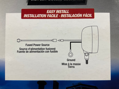 Alpena 70213 Universal 55 Watt Tractor ATV Work Light Lamp 12V - PAIR - AS SHOWN