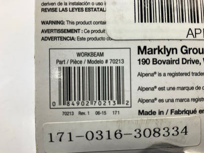 Alpena 70213 WorkBeam Utility Light Lamp, Halogen Auxiliary Light 12v