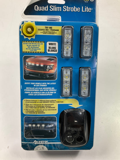 Alpena 70770 WHITE Quad Slim LED Strobe Lite Lights Kit, 4 Lights