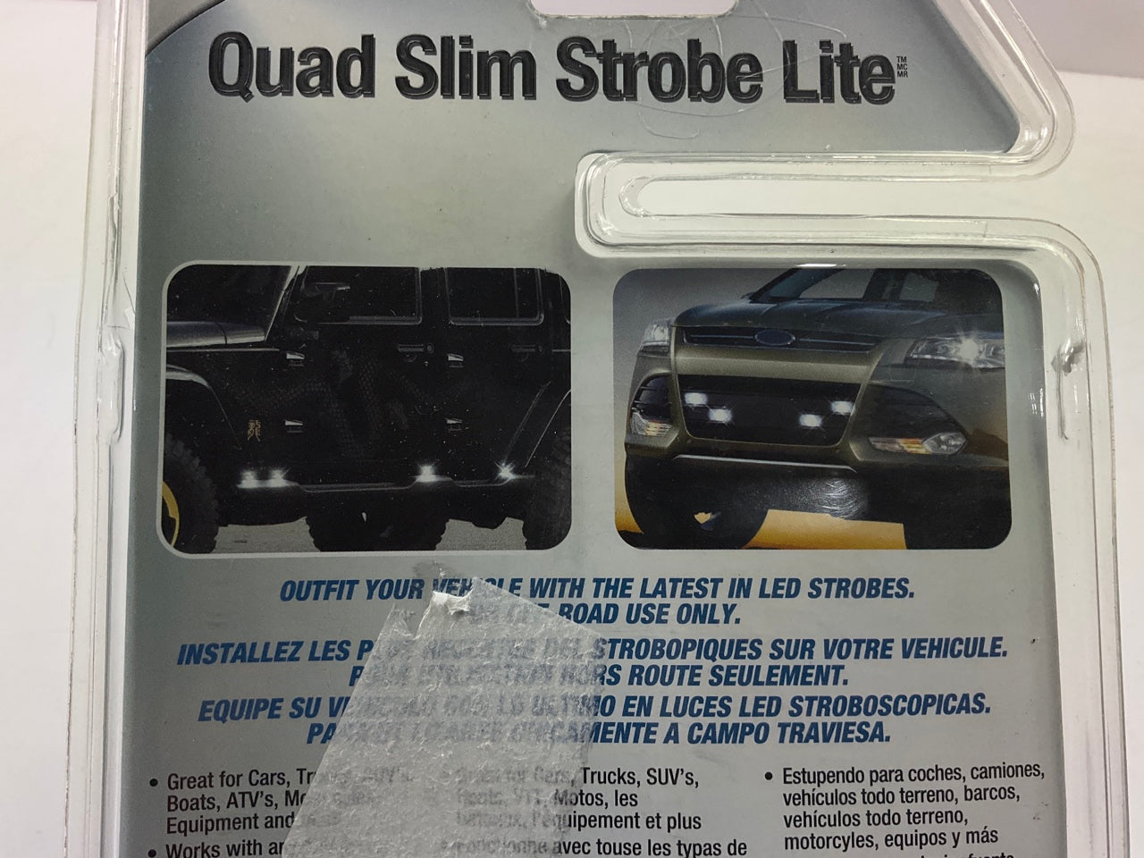Alpena 70770 WHITE Quad Slim LED Strobe Lite Lights Kit, 4 Lights