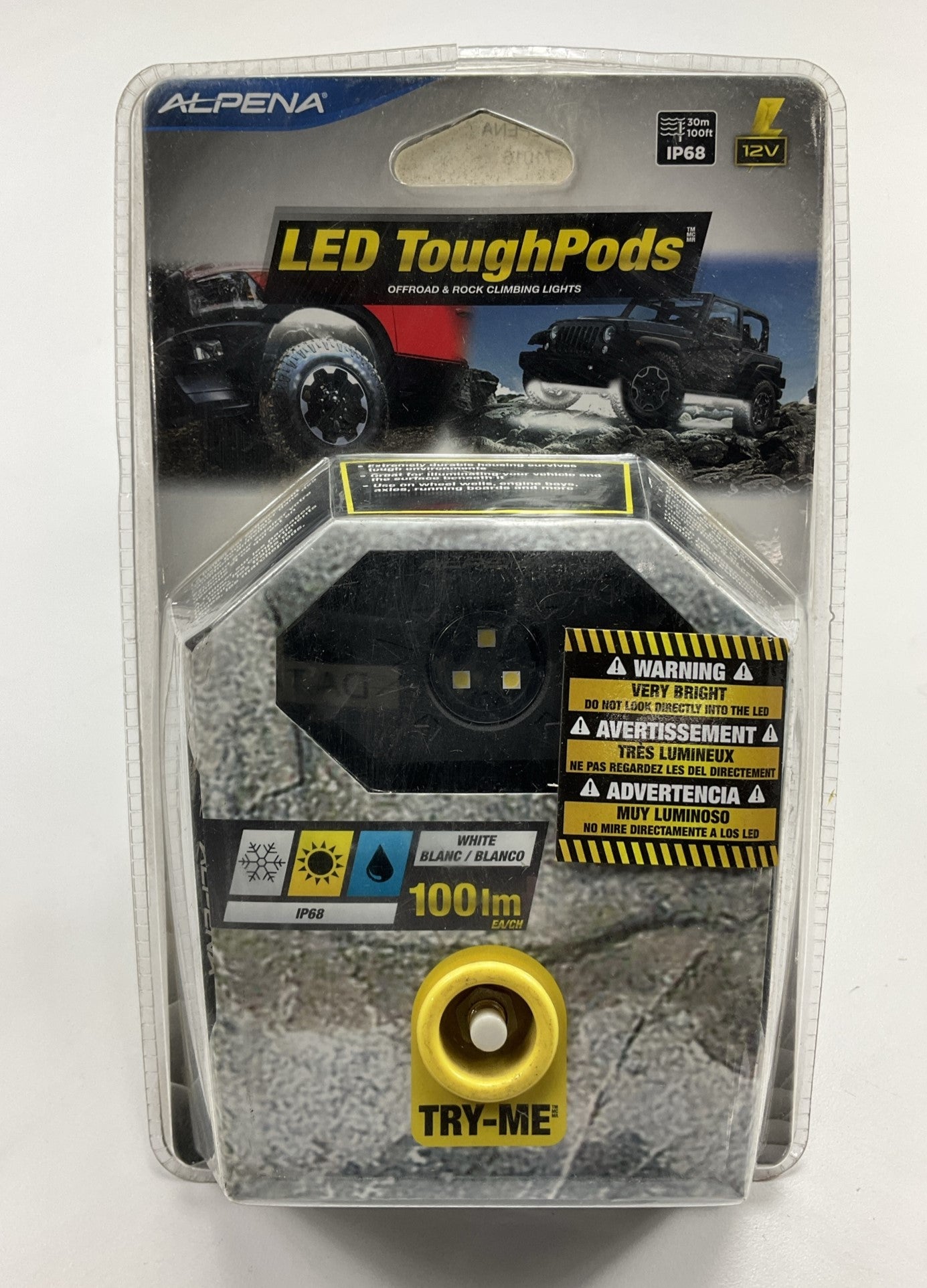Alpena 71016 ToughPodz Durable Sealed Offroad Pod And Rock LED Lights