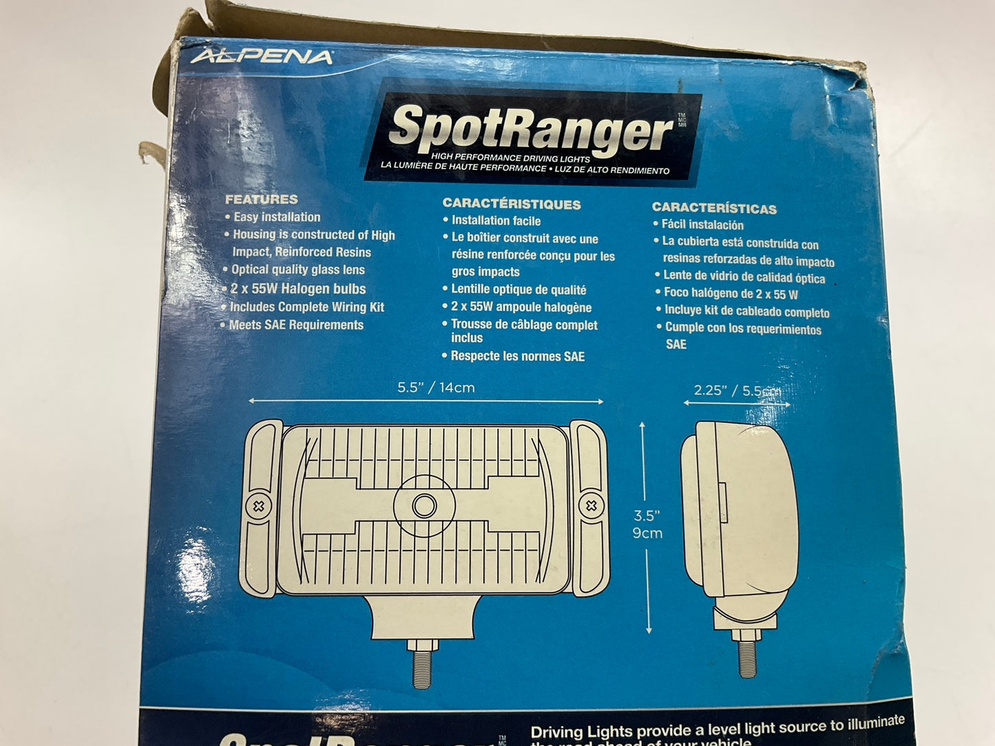 Alpena Spot Ranger High Performance Driving Lights Complete Halogen Light Kit