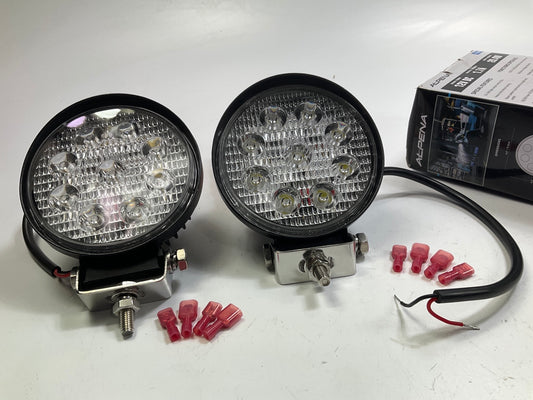 (2) Alpena 71201C Round 4.5'' LED Utility Fog Light Lamps 1400 Lumen, Spot Beam