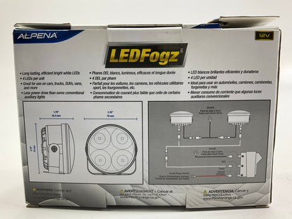 Alpena 71302 LED Fog Light Lamp Set 2.76'' Round Fog Lamp Kit W/ Switch & Wiring