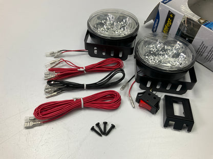 BriteLED 71303 3.7'' Round Plug & Play LED Driving / Fog Light Kit W/ Install Kit