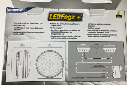 BriteLED 71303 3.7'' Round Plug & Play LED Driving / Fog Light Kit W/ Install Kit