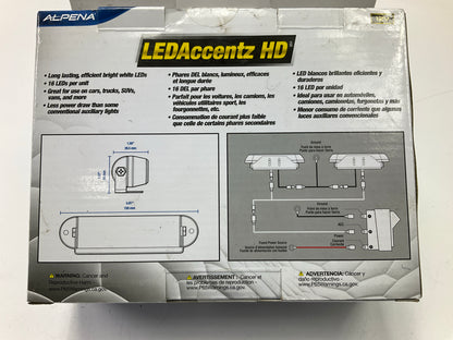 Alpena 71308 LEDAccentz HD - Plug And Play LED Driving / Fog Light Kit