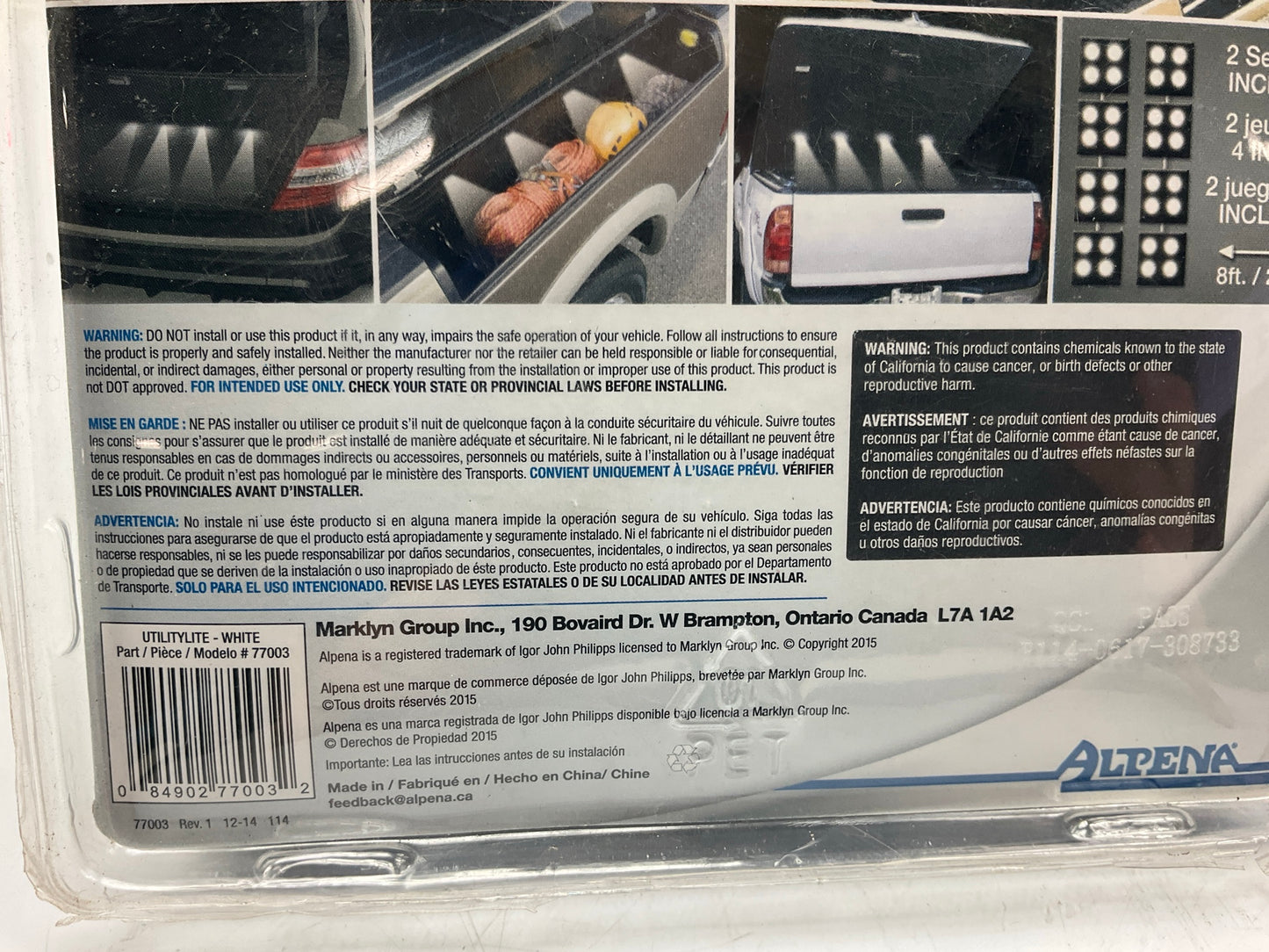 ALPENA LED Pickup Truck Bed Light Kit Or Interior Fishing Boat Lighting 8 Pieces