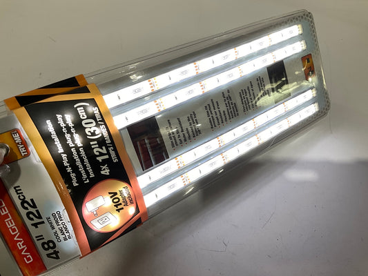 Alpena 77045 Garage LED Flex Light Strip, White Light, 4x12'', W/ Adapter 110V